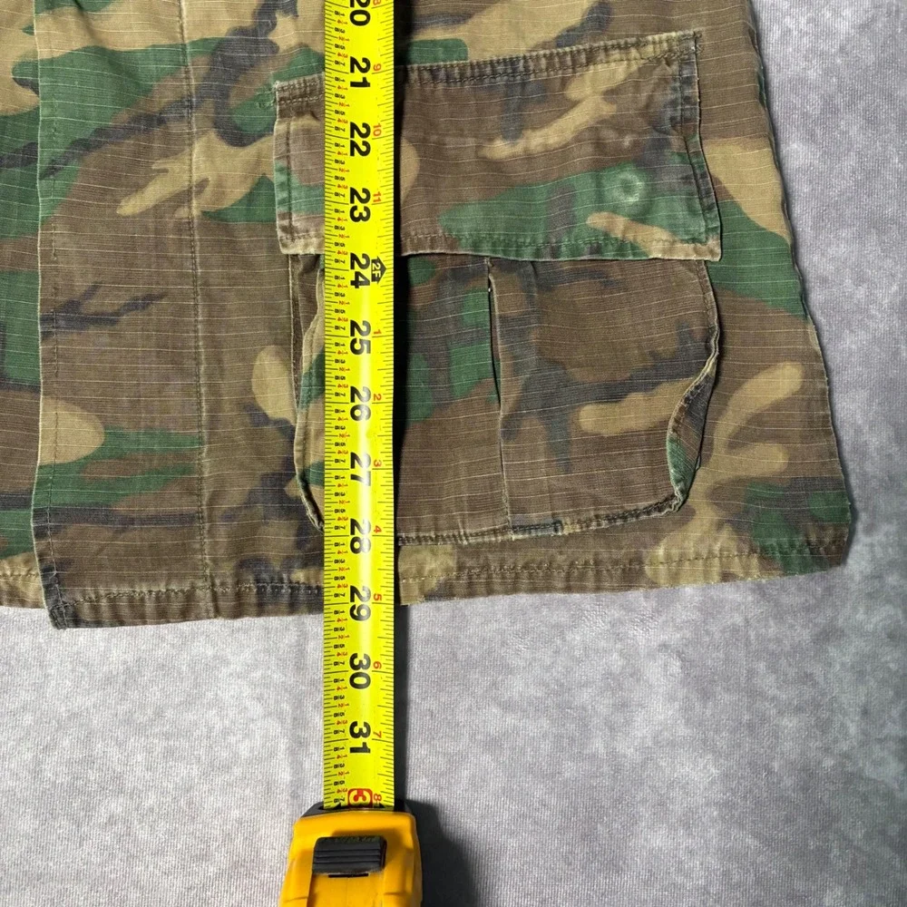 True Vintage Vietnam War era  USMC Woodland Camo Ripstop Combat Utility Jacket